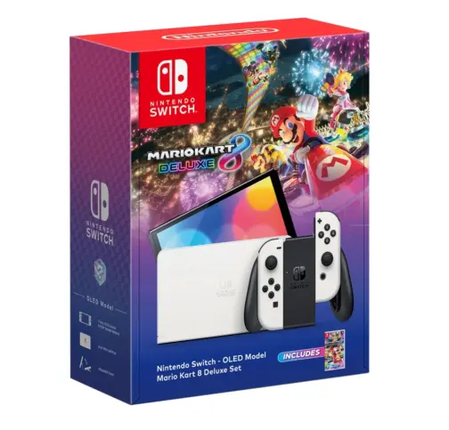 Nintendo Switch – OLED Model Mario Kart 8 Deluxe Bundle