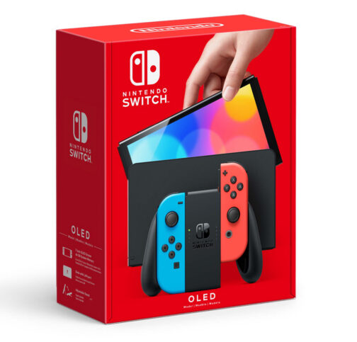 Nintendo Switch (OLED model) Neon Red Neon Blue Set